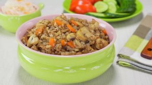 ГРЕЧНЕВАЯ КАША С ГРИБАМИ в одной сковороде за 30 минут. Вкусно и Просто! Рецепт от Всегда Вкусно!