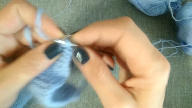 закрытие укороченного ряда лицевыми петлями