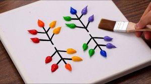 Простая и легкая техника акриловой живописи｜Живопись для начинающих