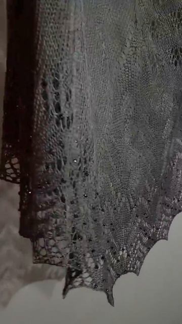 Презентация новинки - Шелковая шаль с бисером. смотреть онлайн