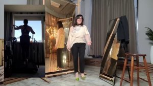 Примерю топ с пайетками под паутинки из мохера в техни