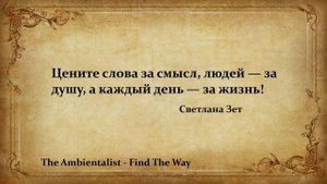 The Ambientalist - Find The Way