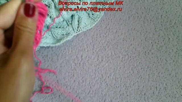 Процесс вязания узора/Вязание спицами/Вяжем летний джемпер