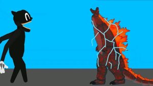 Cartoon cat vs Годзилла 2019