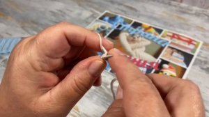 Узоры спицами. Ажурная резинка 2х2. Knitting patterns. Openwork elastic band 2x2.