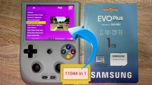 Карта 1тб с ретро играми для Anbernic RG406V, внутри 11044 игр для Анберник 406в