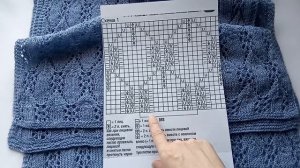 Палантин спицами//Экспресс МК.