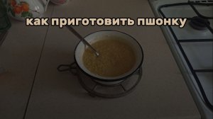 Как сварить пшонку?