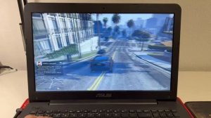 Тест GTA 5 на Ноутбуке ASUS, 4 ядра N3700, GeForce 920M, 4GB, SSD
