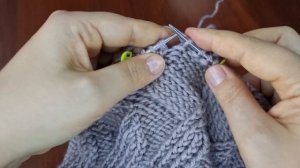 Узор Спицами для Шапки из перекрещенных петель