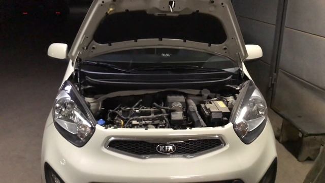 Газовый упор капота на KIA Picanto смотреть онлайн