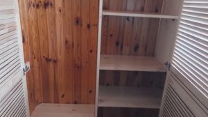 Шкаф для лоджии с жалюзийными дверками. Всё просто.Шкаф своими руками. Шкаф распашной встроенный.