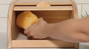 Хлебница деревянная из кедра на 2 булки хлеба. Арт. 2001