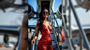 Красивые девушки AI-музыка:красота в красном #девушка #?