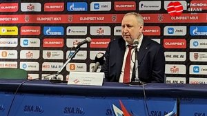 Александр Барков после третьего матча Финала Кубка Харламова. СКА-1946 1:3 МХК «Спартак».