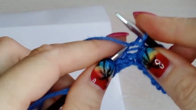 5. Ажурный узор спицами