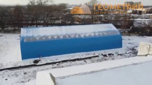 Ангар Геометрия зимой