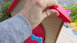 РАСПАКОВКА ДОМА МАЛЕНЬКИХ ЖИВЫХ ПИТОМЦЕВ-ЩЕНКОВ ASMR