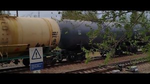 2ТЭ25Км - 0311 с грузовым поездом.