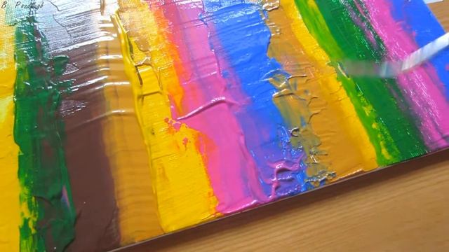 Intuitive abstract painting. Как нарисовать абстракцию. Abstract art #lDayl 2 #VitalyRogovtsov