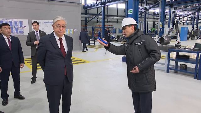 Динар Хамиев Президентке кәсіпорынның жұмысы туралы баяндады