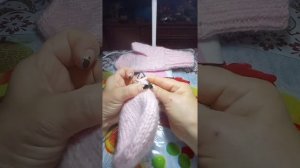 Вяжем варежки спицами, часть 3, большой палец