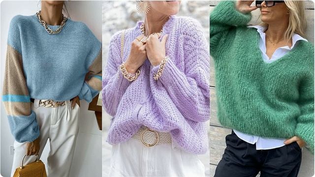 МОДНЫЕ ВЯЗАНЫЕ СВИТЕРЫ ОСЕНЬ-ЗИМА 2024-2025 смотреть онлайн