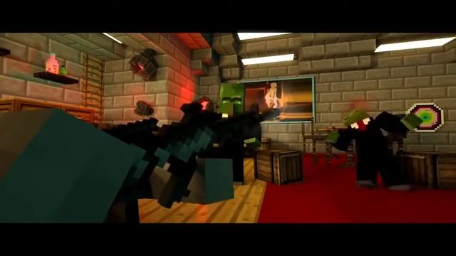 Майнкрафт анимация зомби и скелет #3 The END смотреть онлайн