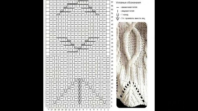 Стильный джемпер спицами. Схемы.