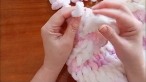 Как вязать двухцветный плед из Ализе Пуффи