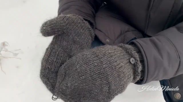 Перчатки варежки зимние мужские с откидным верхом