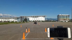 Gymkhana GP 2025 stage 1/ Андреев Алексей/ Triumph Street Triple R/ heat 2A: 00:52.71