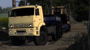298 / ETS2 1.53 / Суровая Россия Забайкалье "R7" / КАМАЗ 65225 БАТЫР / Вот ОНО, БЕЗДОРОЖЬЕ!)))