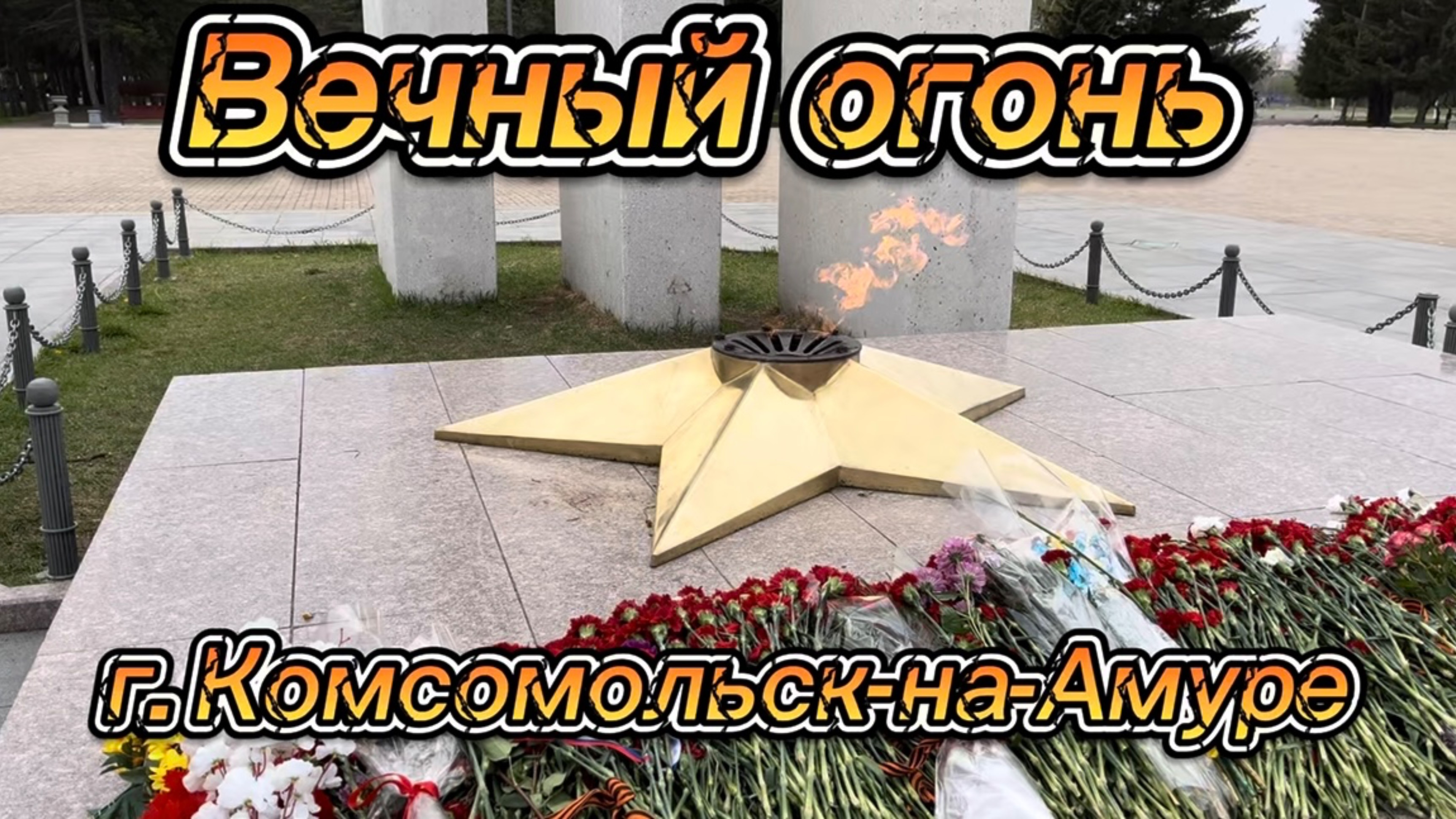Вечный огонь. Аллея маршалов Победы.
город Комсомольск-на-Амуре