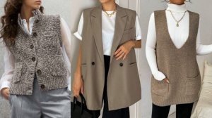 КАК МОДНО НОСИТЬ БЕЗРУКАВКИ И ЖИЛЕТКИ В СЕЗОНЕ ОСЕНЬ-З