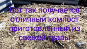Как приготовить из свежей травы для огорода компост. Проверенный способ.