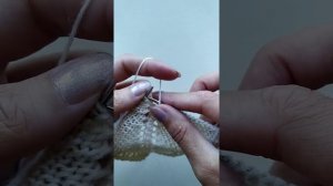 Регланная линия спицами из 1петли