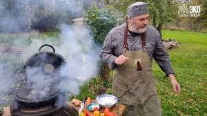 Вареная кукуруза в казане на тандыре. Рецепт пятимину?