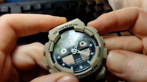 Как настроить  время  в Casio G-Shock