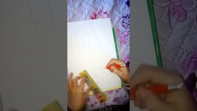 Как нарисовать 3D крипера из Майнкрафта? Данька- Данит смотреть онлайн