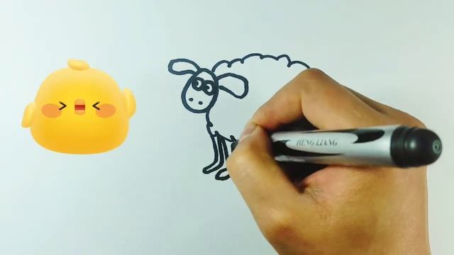 How to draw a Sheep for kids | Как нарисовать Овцу | Bolalar uchun Qo‘y rasm chizish| Learn to draw смотреть онлайн