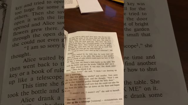 Alice in Wonderland/Part 2/ Alice grows small/слушаем английские сказки смотреть онлайн