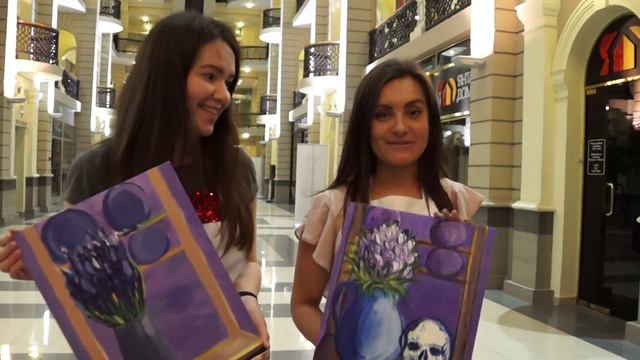 Динара и Настя делятся впечатлениями об арт-вечеринке "Лавандовые будни" смотреть онлайн