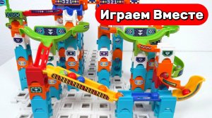 Развивающие видео для детей ! Строим интересные горки и устраиваем гонки ШАРИКОВ 🟠🔴🟢