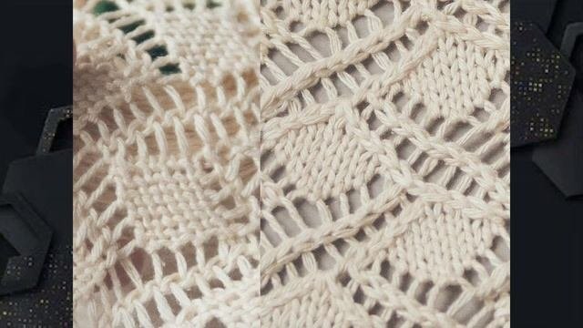 🌿Интересные узоры спицами. Схемы вязания.