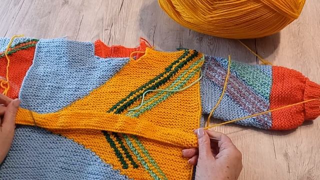 🧶 ВЯЖЕМ для ребенка. ПРОИЗВОЛЬНАЯ вязка.👍 ПРОСТО смотреть онлайн