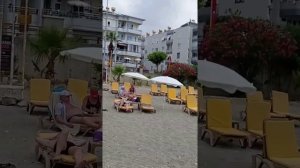 Пляж отеля Monart Siti4* в Аланье.