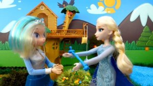 Холодное сердце Эльзы растопило снег - Машины сказки про посох Снежки