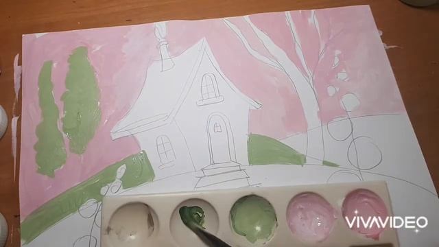 Казковий будиночок. Урок малювання. Частина 1. смотреть онлайн