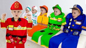 Влад и Ники. Крис становится супергероем и помогает своим друзьям! Видео для детей.